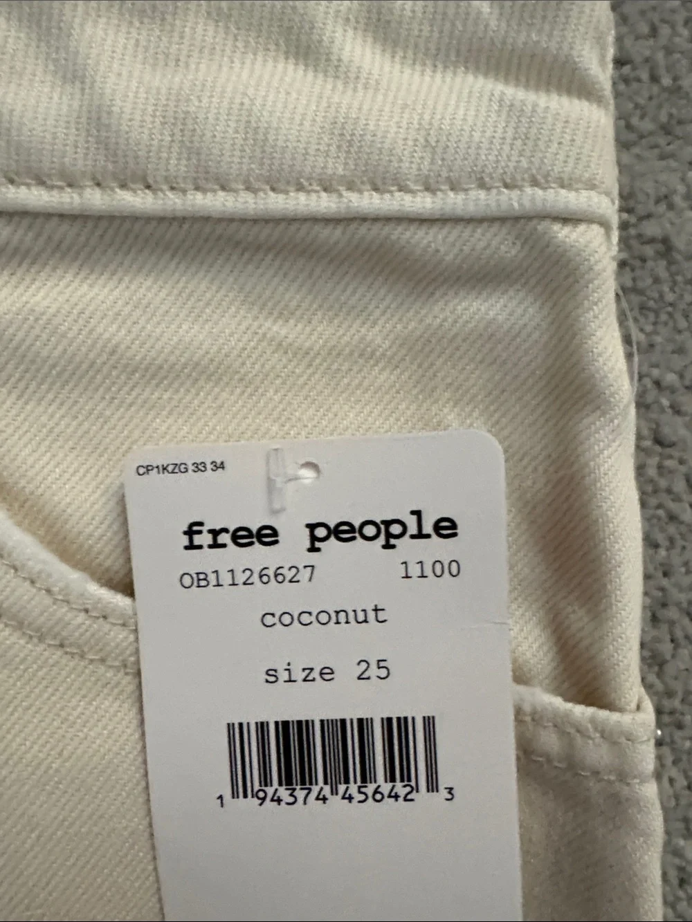 NWT Free People Bailey Denim Mini skirt Size 25